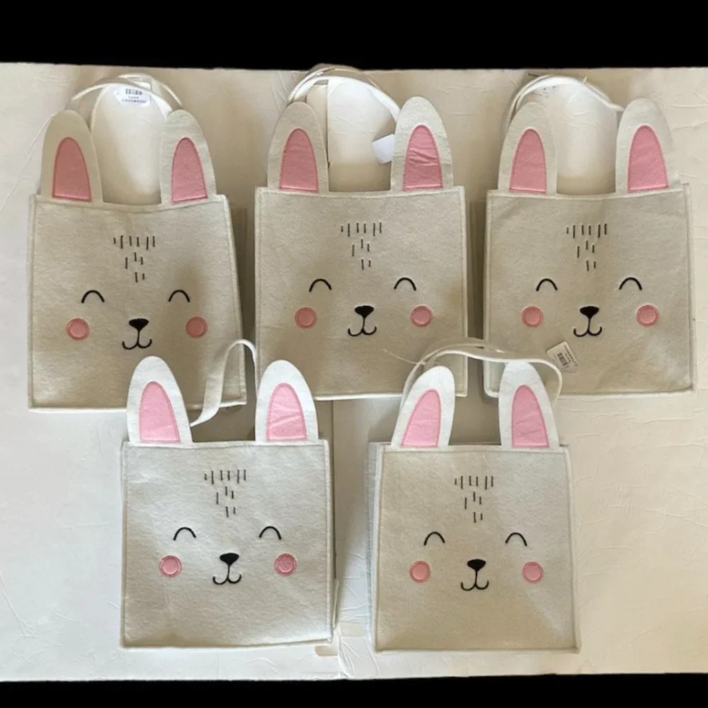 Paper Source Bunny Felt CRAFT Tote Bag, 10